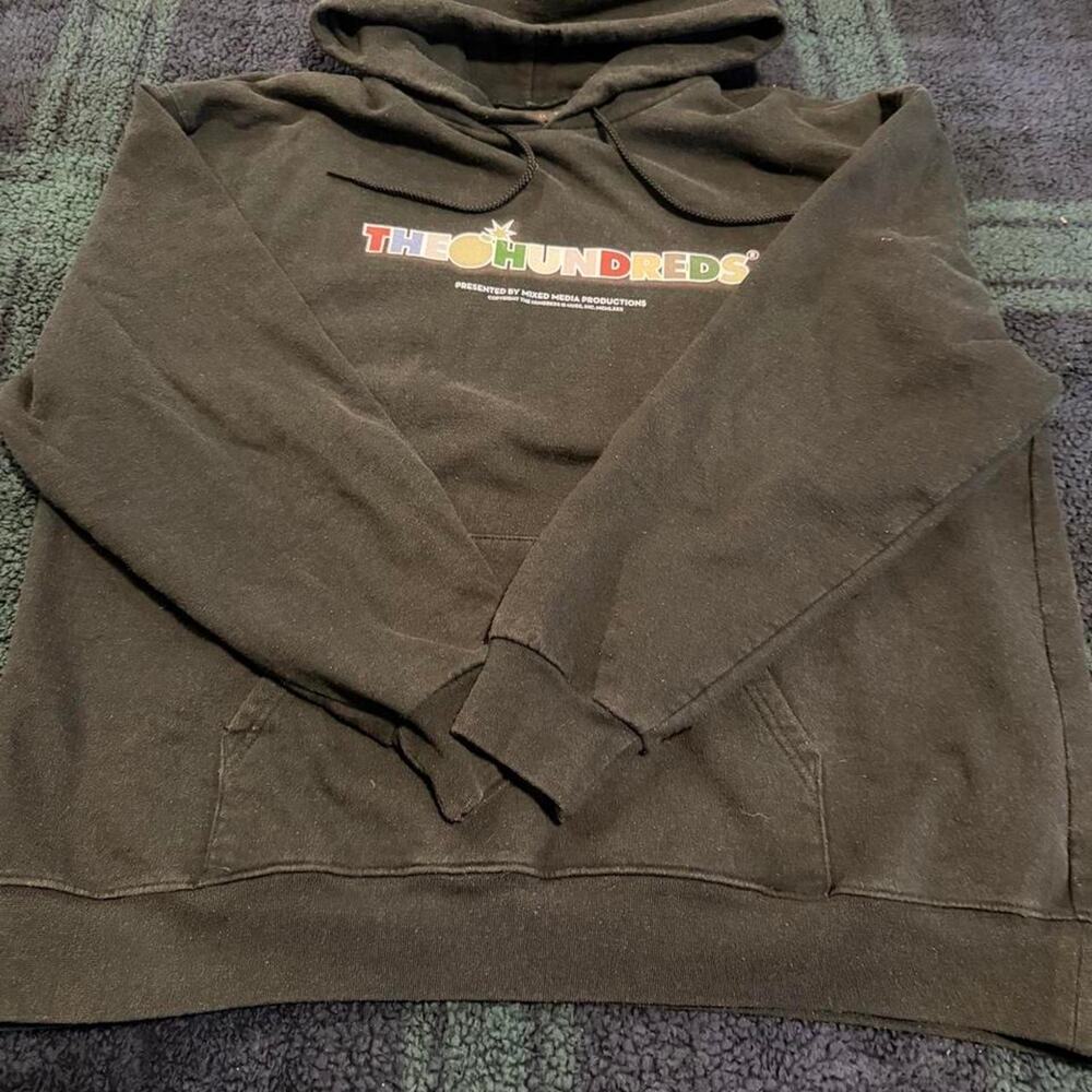 The hundreds black hoodie with